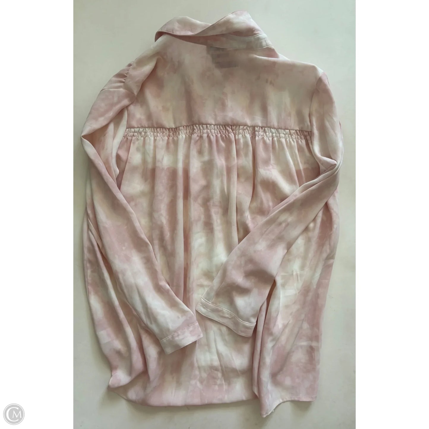 Blouse Long Sleeve By Wonderly In Pink, Size: L