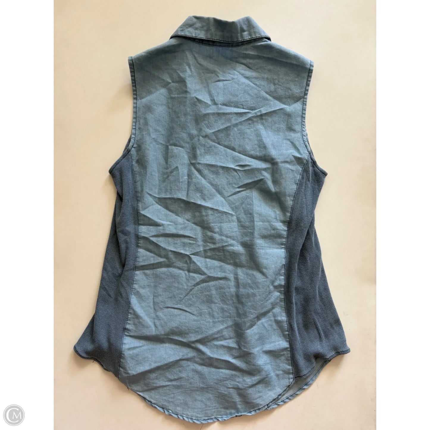 Top Sleeveless By Cmc In Blue, Size: S