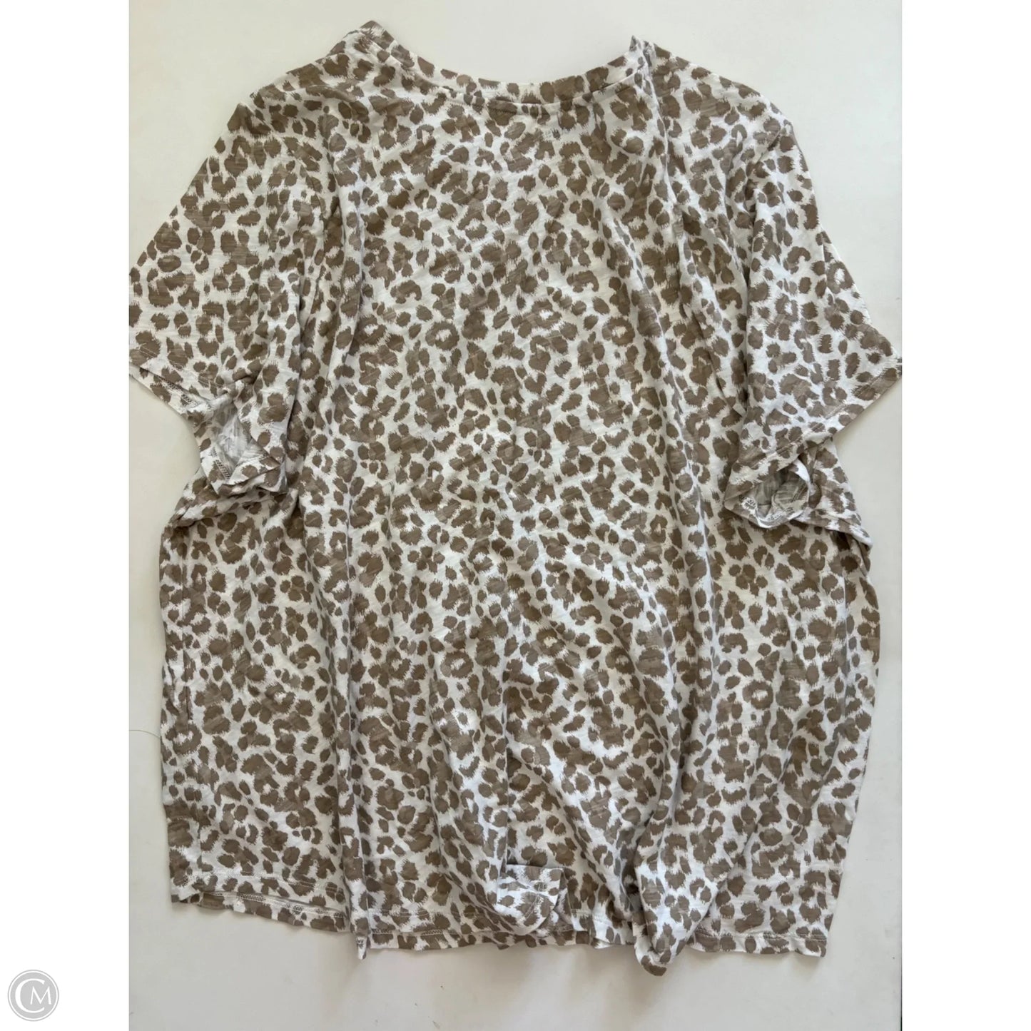 Top Short Sleeve By Old Navy In Animal Print, Size: 3x
