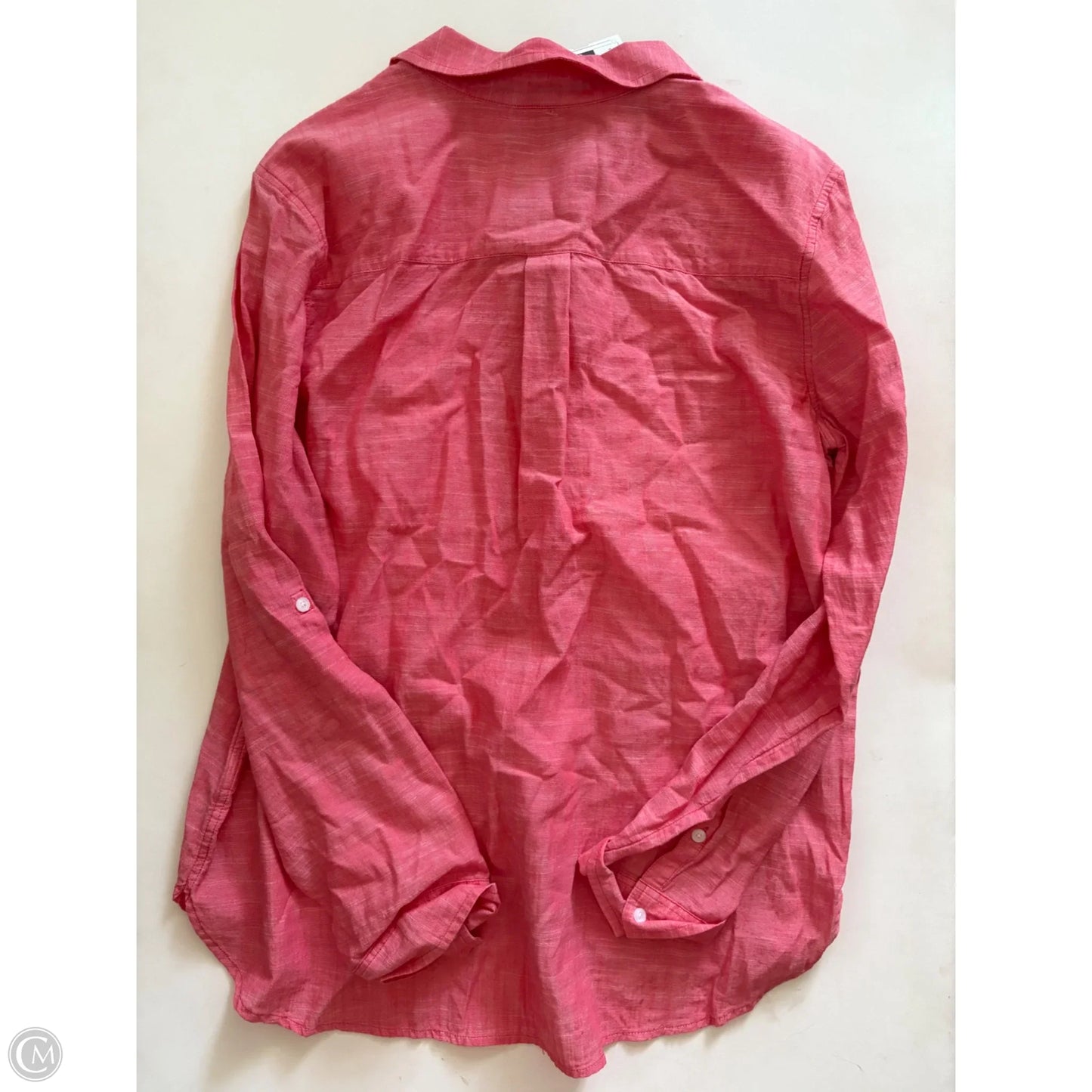 Top Long Sleeve By Sonoma In Red, Size: L