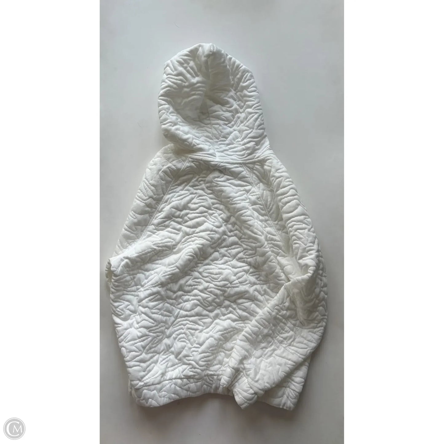 Athletic Sweatshirt Hoodie By Nine West In White, Size: M