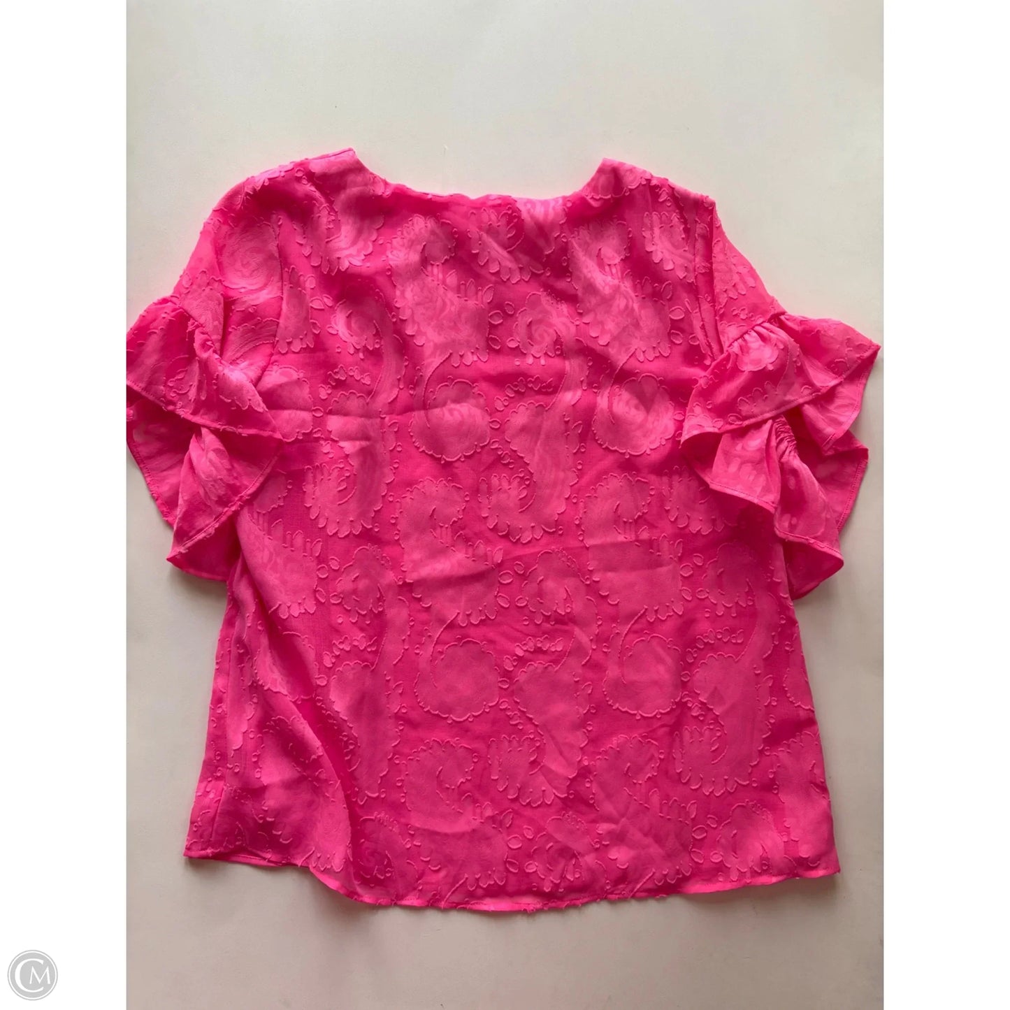 Top Short Sleeve Designer By Lilly Pulitzer In Pink, Size: Xs