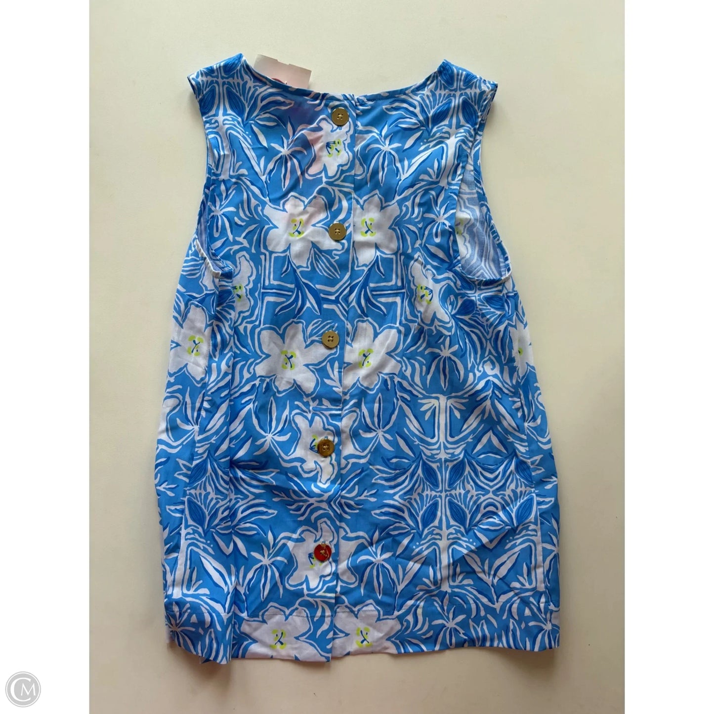 Top Sleeveless Designer By Lilly Pulitzer In Blue, Size: Xs