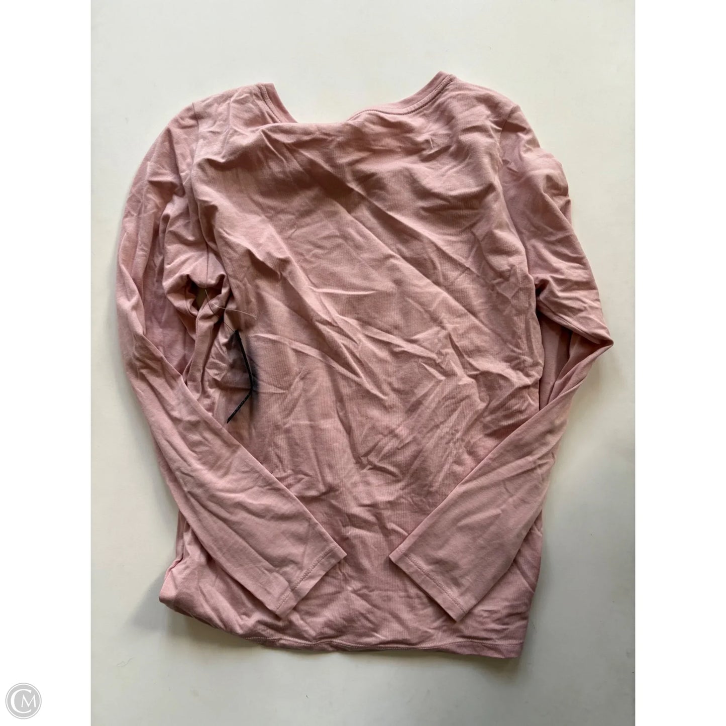 Blouse Long Sleeve By Tahari By Arthur Levine In Pink, Size: L