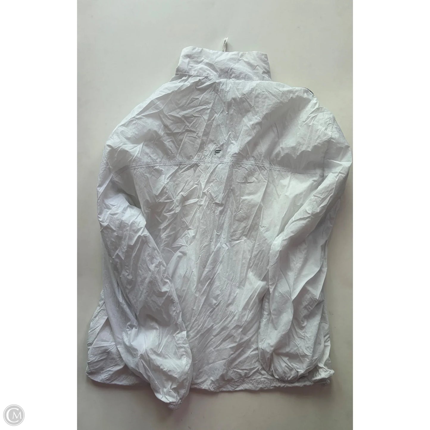 Athletic Jacket By Fabletics In White, Size: L