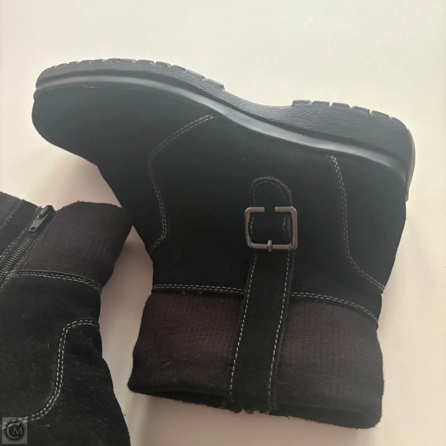 Boots Ankle Flats By Weatherproof In Black, Size: 8