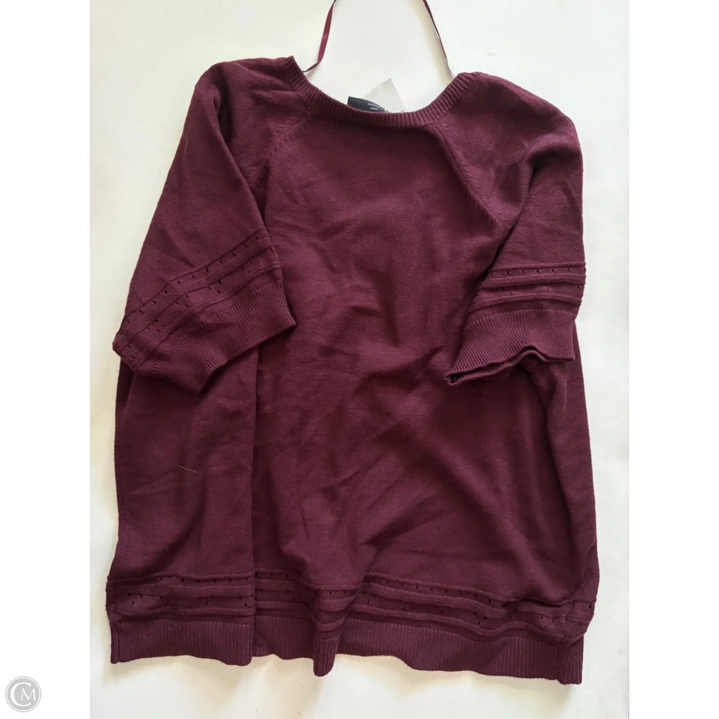 Sweater By Lane Bryant In Maroon, Size: 2x