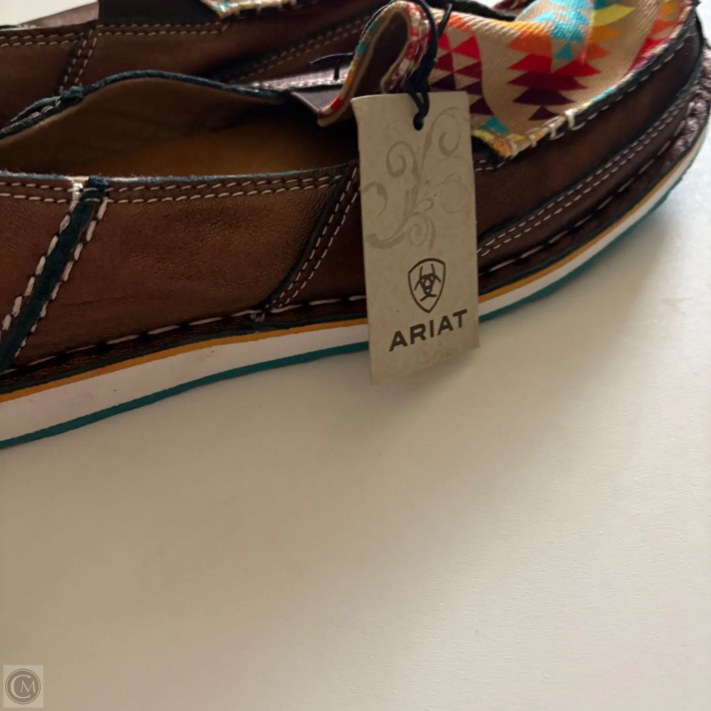 Shoes Flats By Ariat In Brown, Size: 9