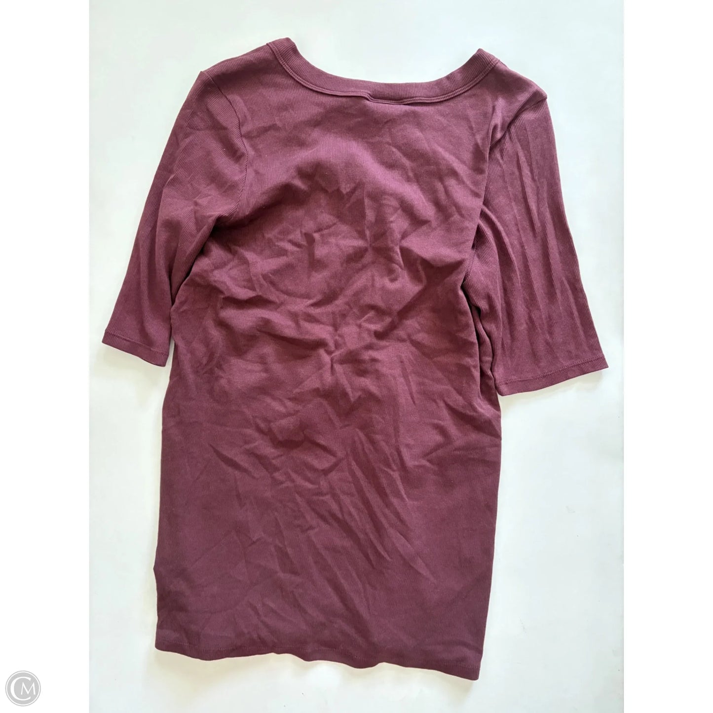 Top Long Sleeve By Torrid In Maroon, Size: 1x