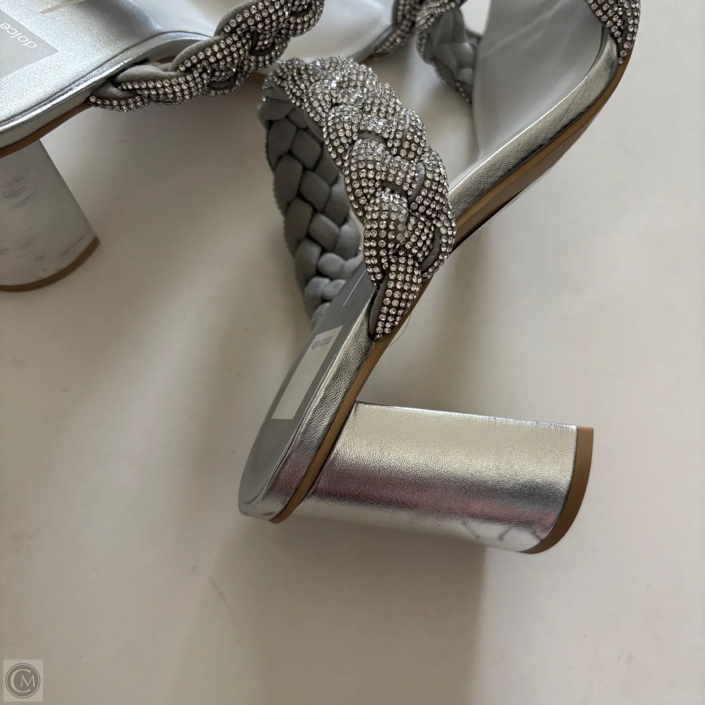 Shoes Heels Block By Dolce Vita In Silver, Size: 10