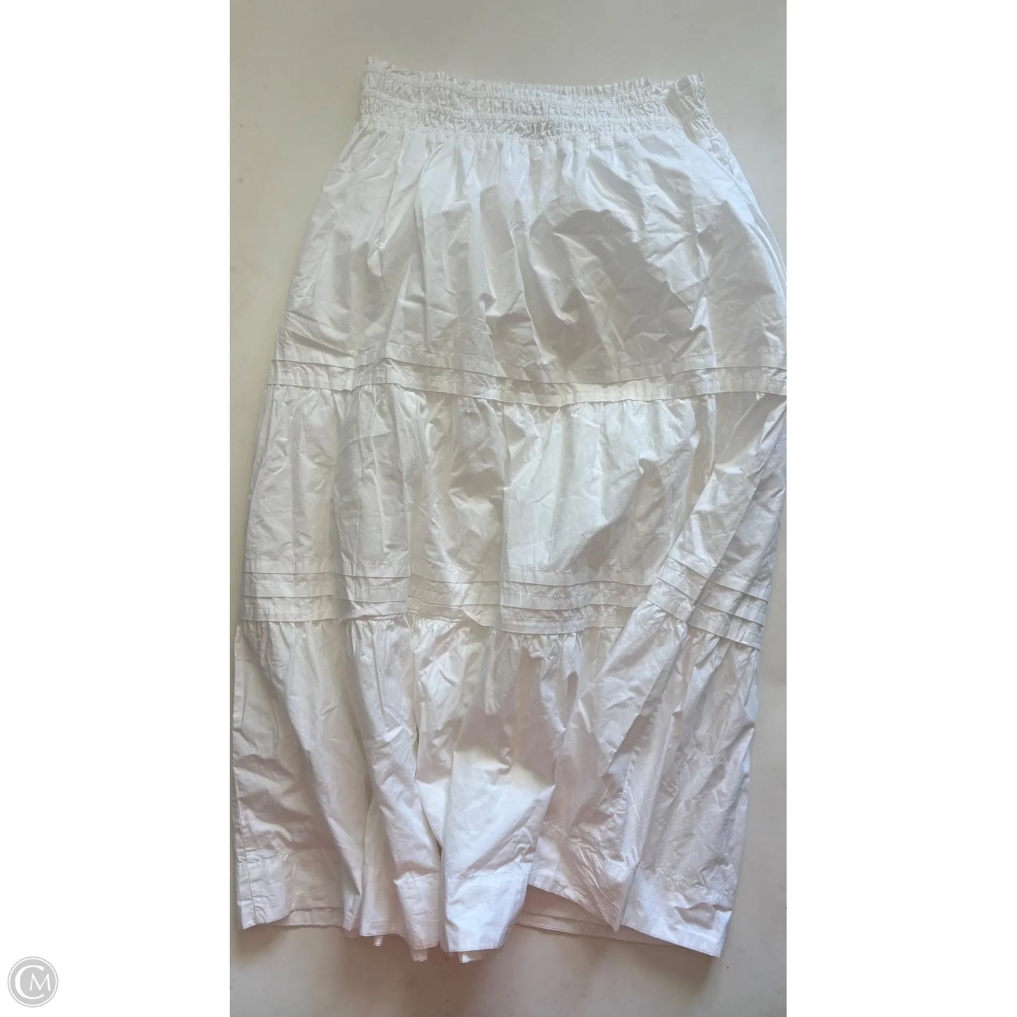Skirt Maxi By Quince In White, Size: L