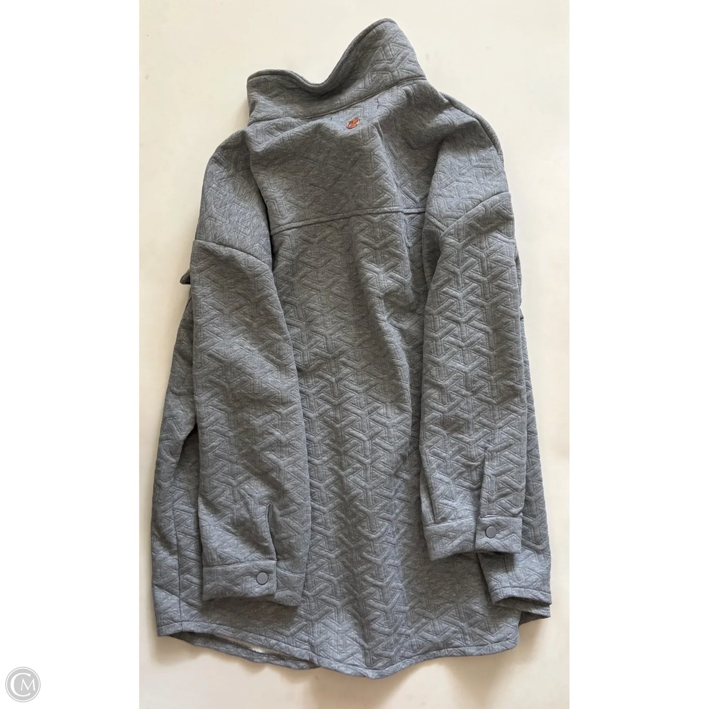 Jacket Fleece By Simply Southern In Grey, Size: Xl