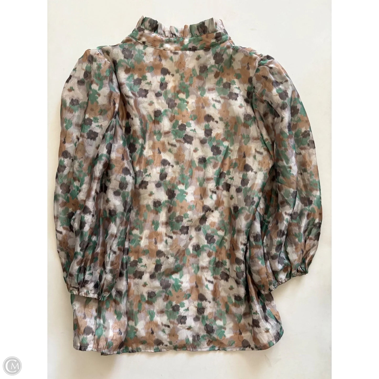 Top 3/4 Sleeve By Jade In Green, Size: S
