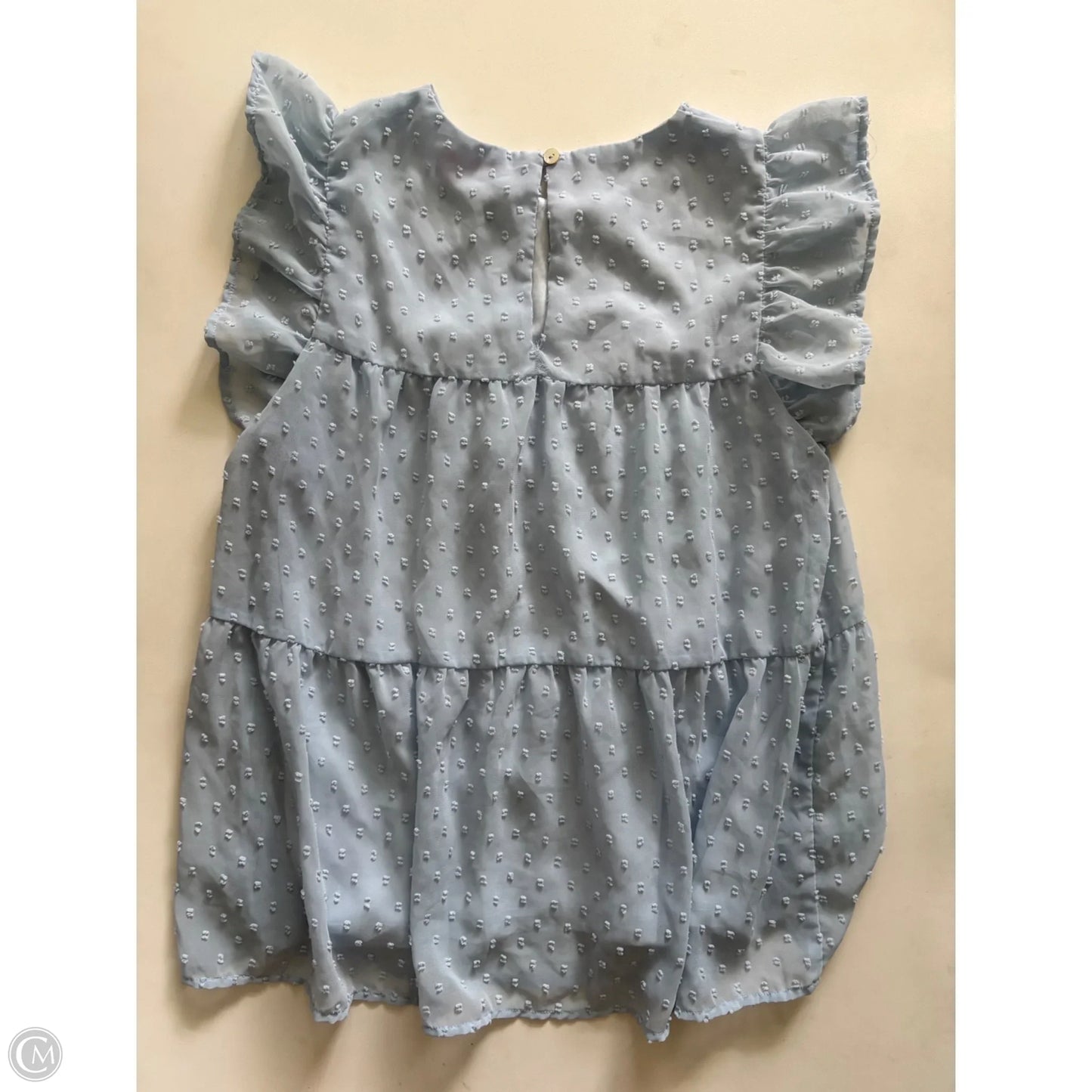 Top Sleeveless By Pink Lily In Blue, Size: M