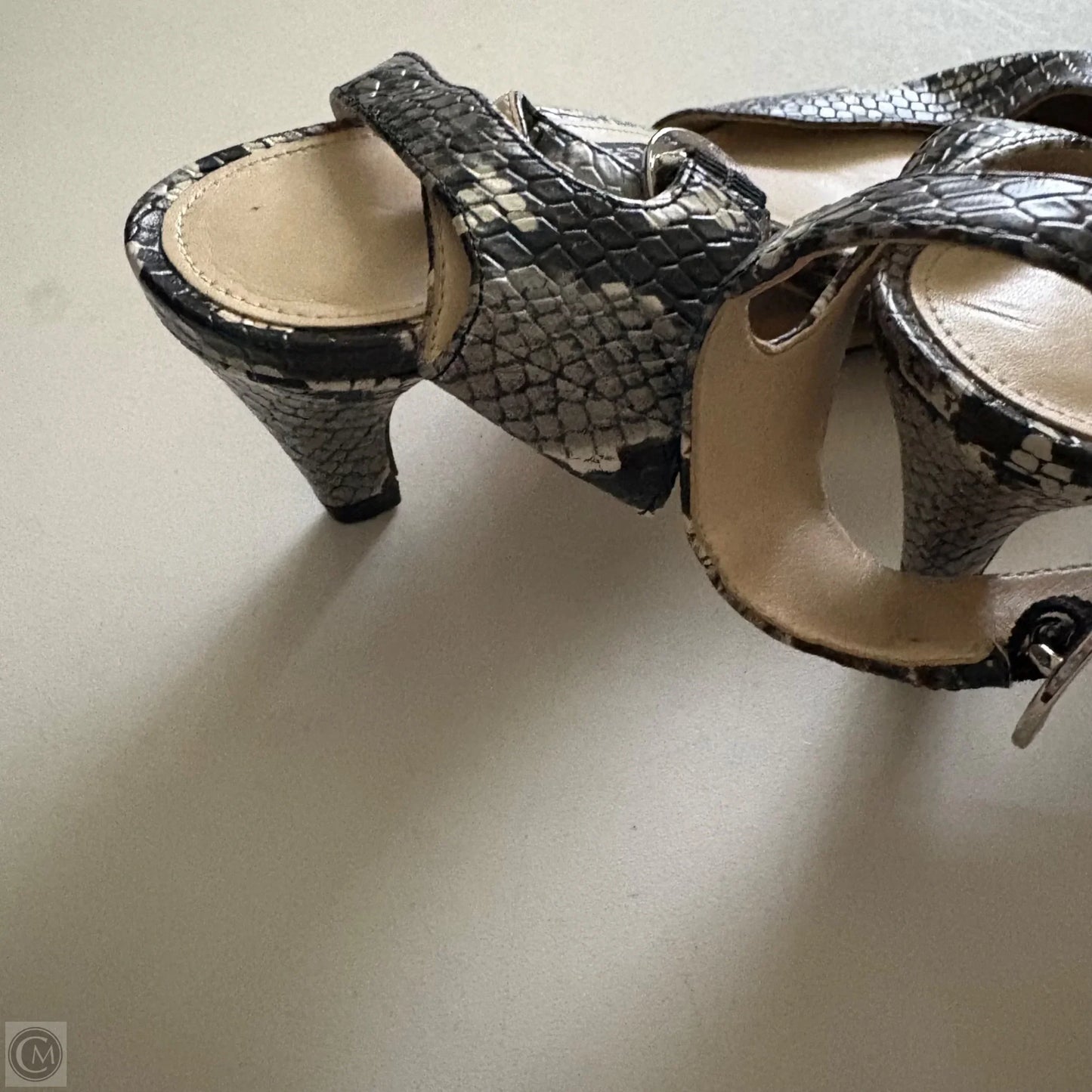 Shoes Heels Kitten By Nine West In Animal Print, Size: 8