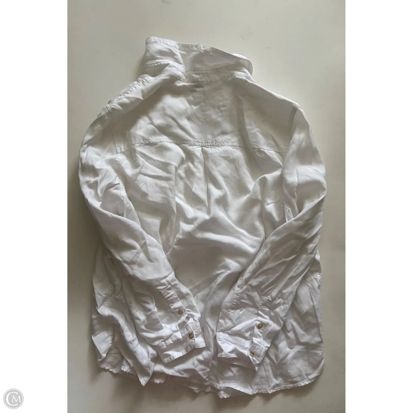 Top Long Sleeve By Lucky Brand In White, Size: Xl