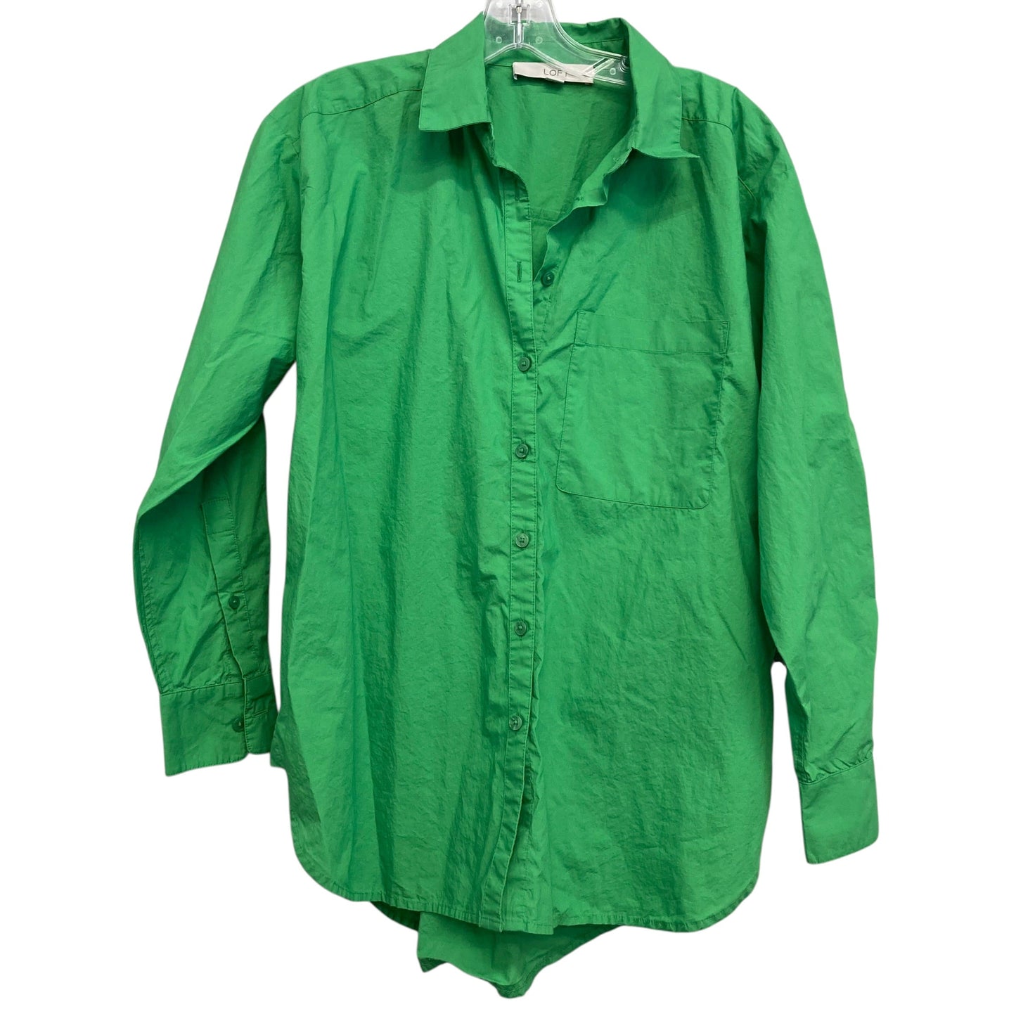 Top Ls Basic By Loft In Green, Size:S