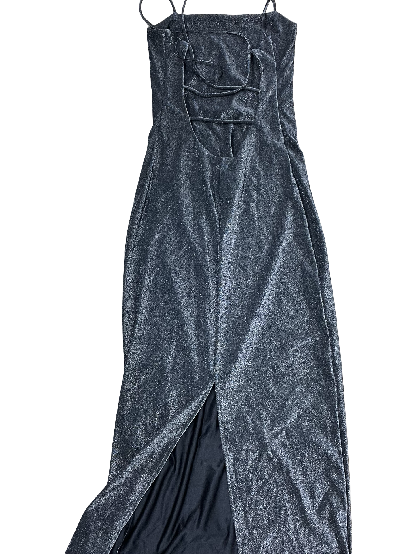 Dress Casual Maxi By City Triangles In Silver, Size:S