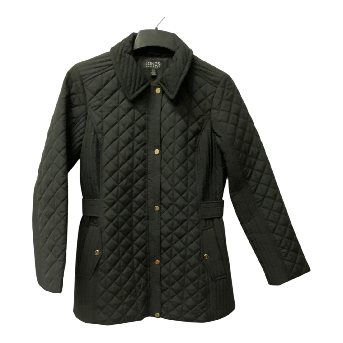 Coat Puffer & Quilted By Jones New York In Black, Size:M