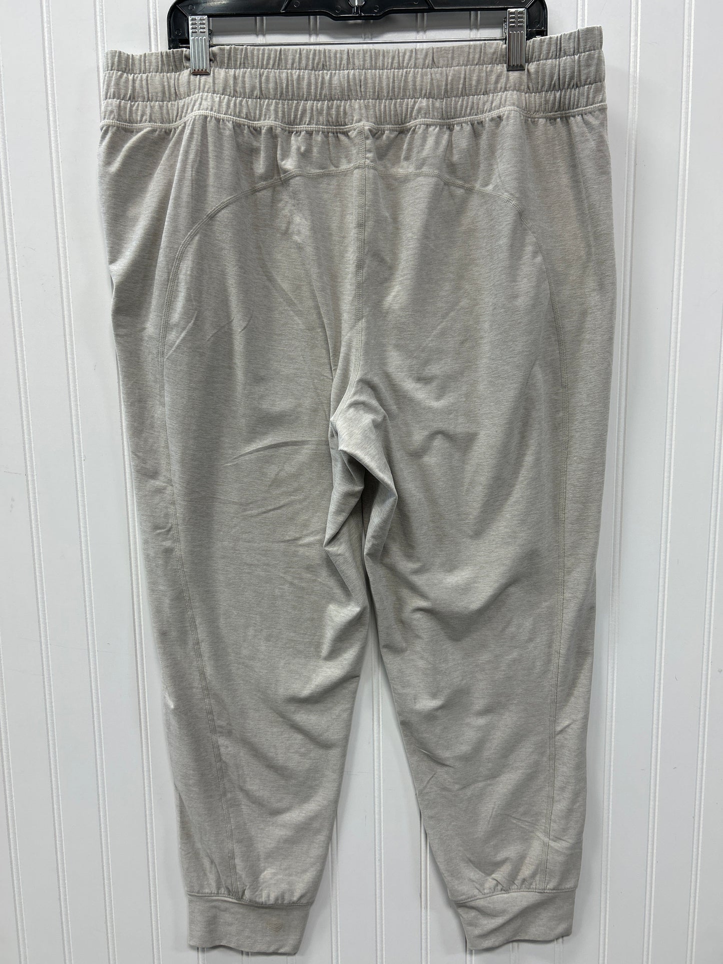 Athletic Pants By Flx In Cream, Size:Xl