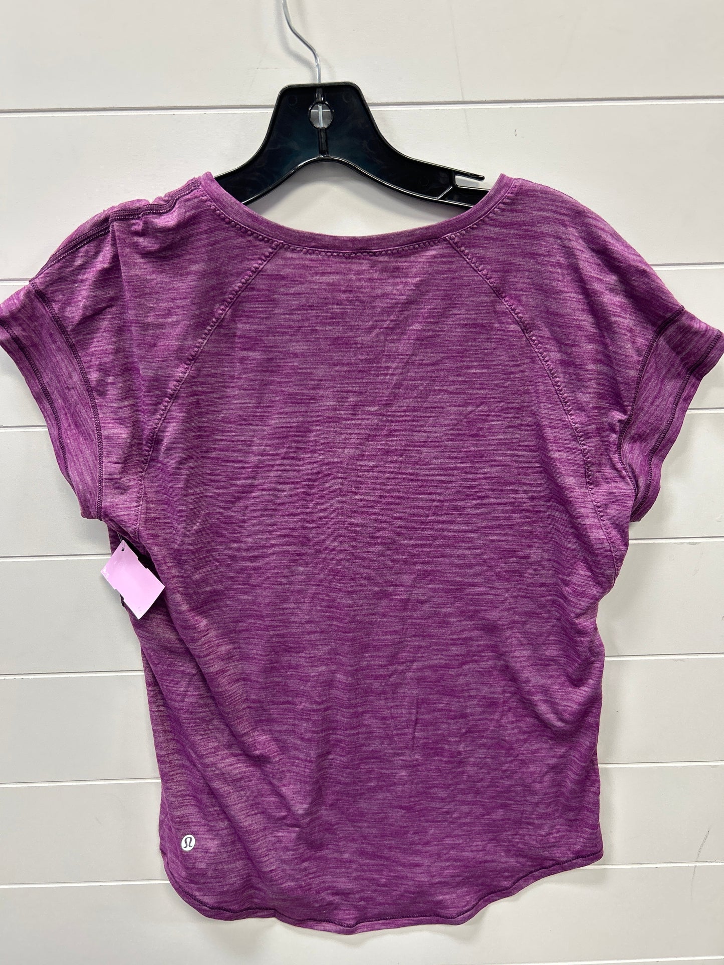 Athletic Top Ss By Lululemon In Purple, Size:6