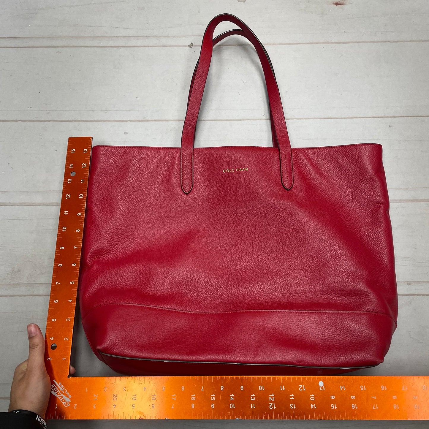 Tote Leather By Cole-haan, Size: Large