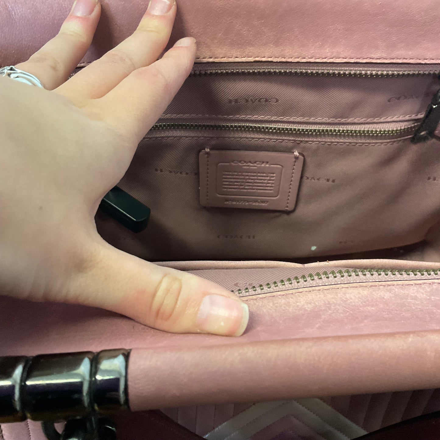 Handbag Designer By Coach, Size: Medium