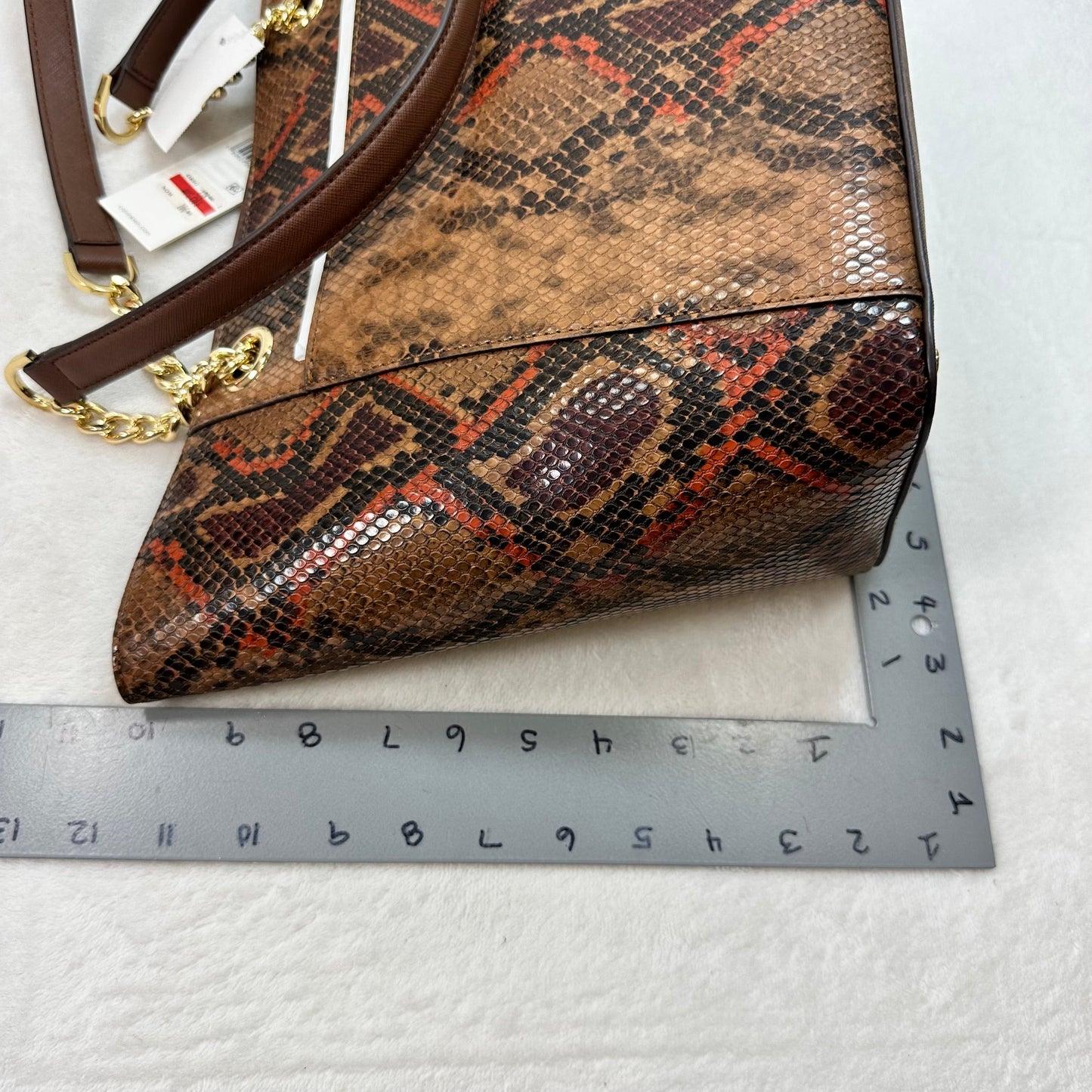 Tote Leather By Calvin Klein, Size: Large