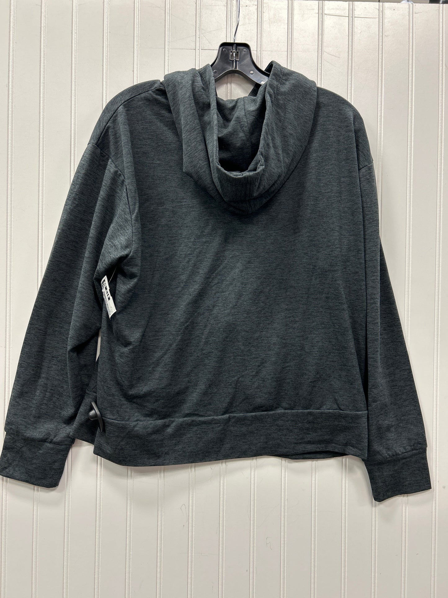 Sweatshirt Hoodie By Athletic Works In Grey, Size:M