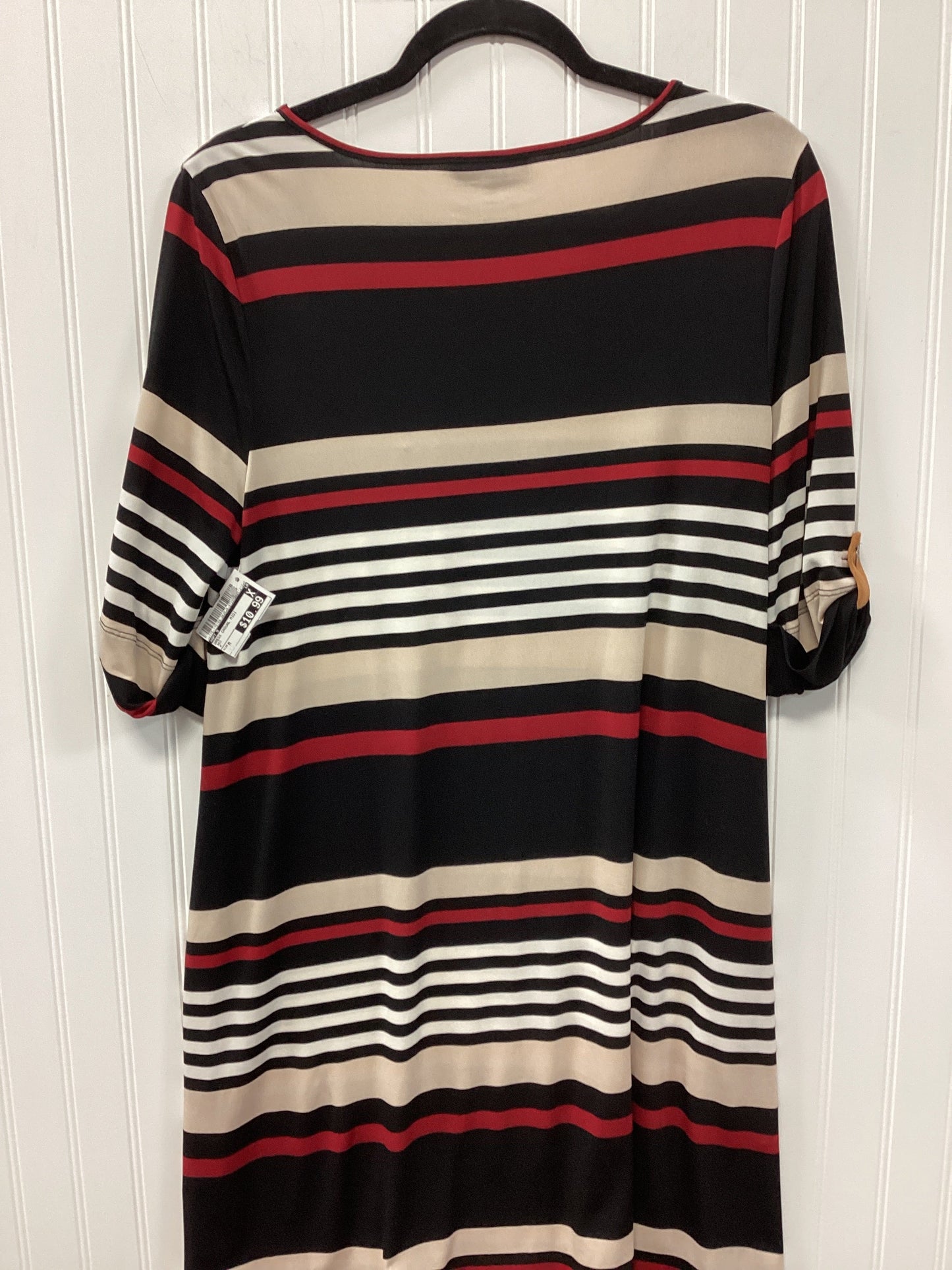 Dress Casual Midi By Apt 9 In Red, Size:M