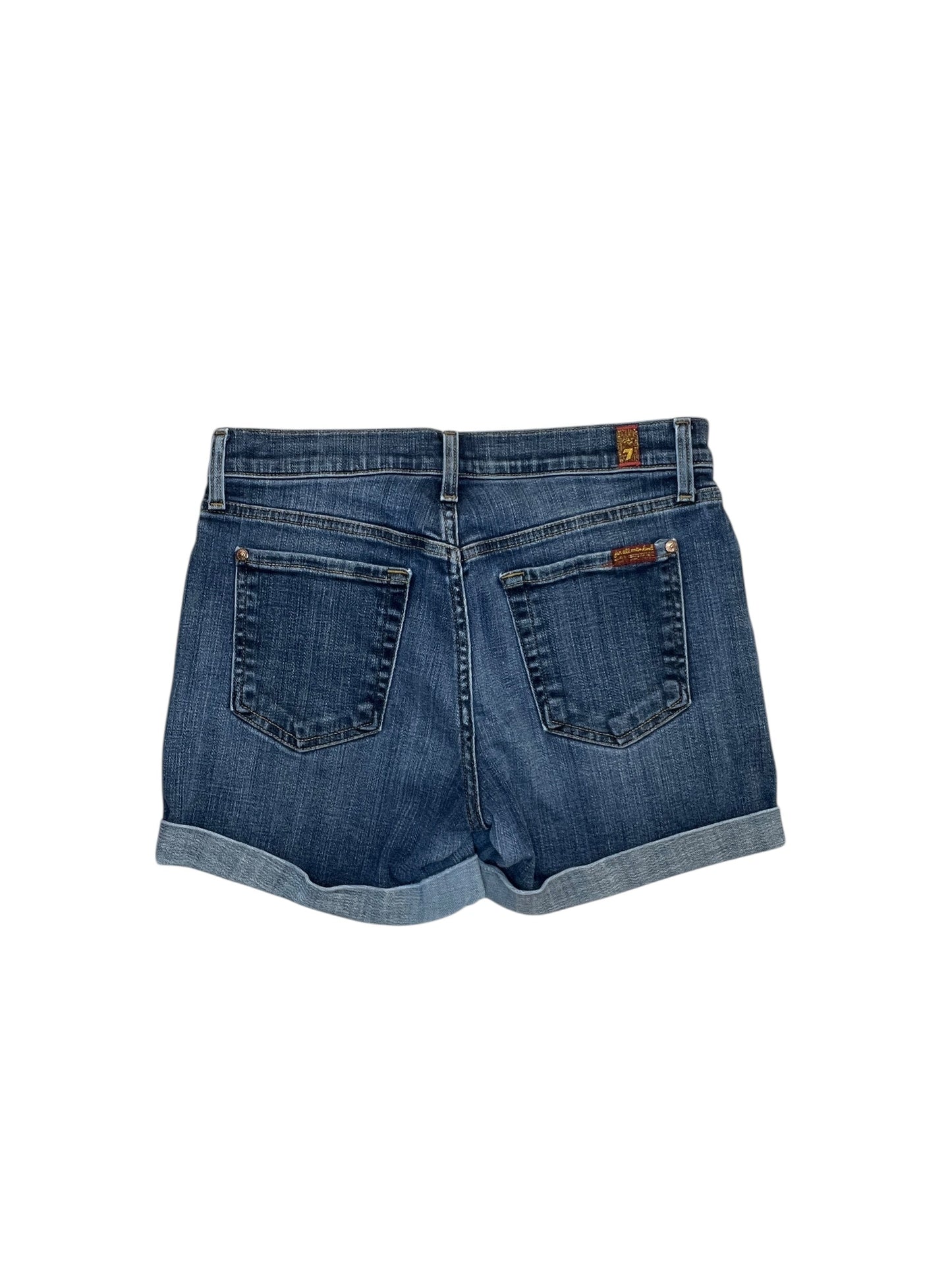 Shorts By 7 For All Mankind In Blue Denim, Size:Xs