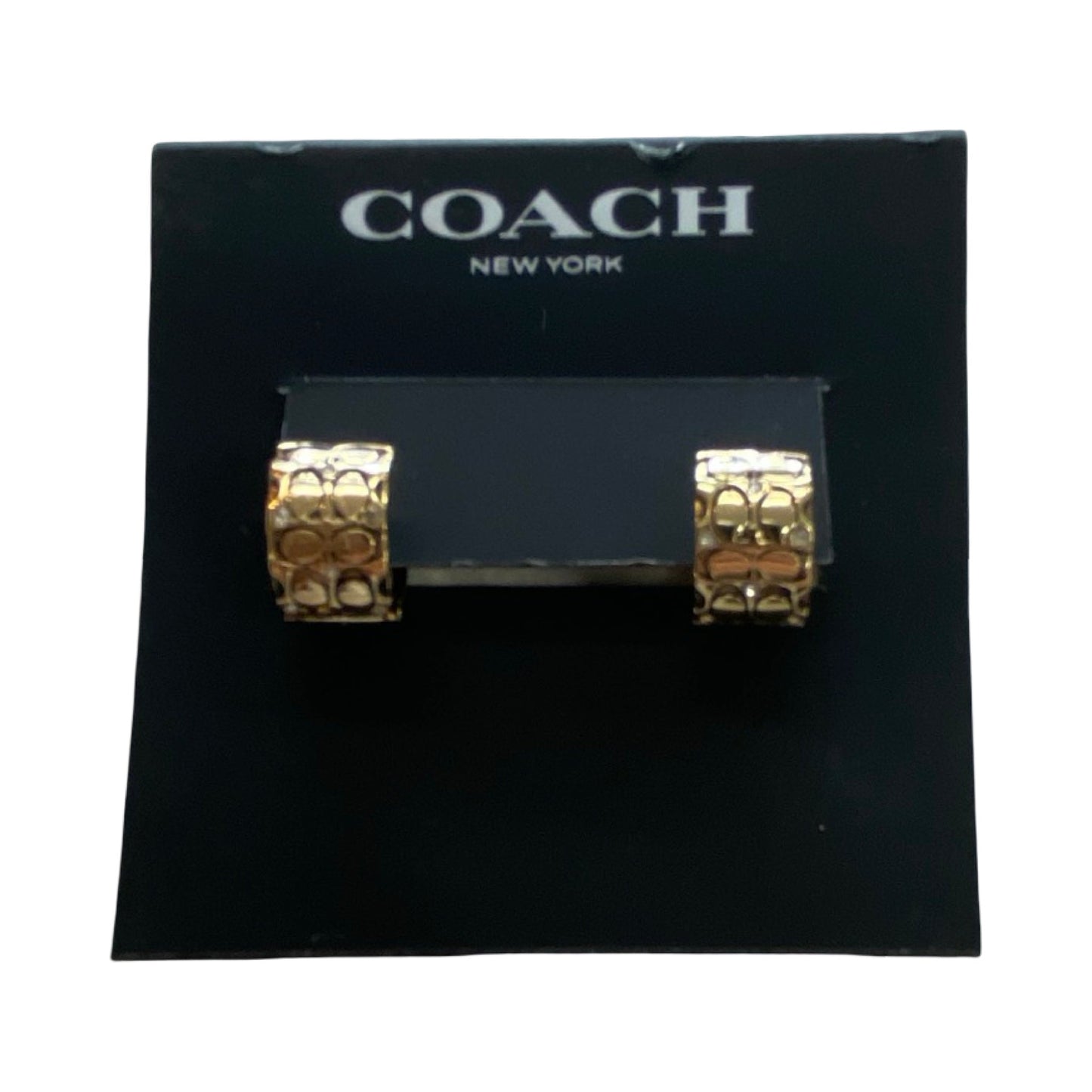 Earrings Designer By Coach In Gold