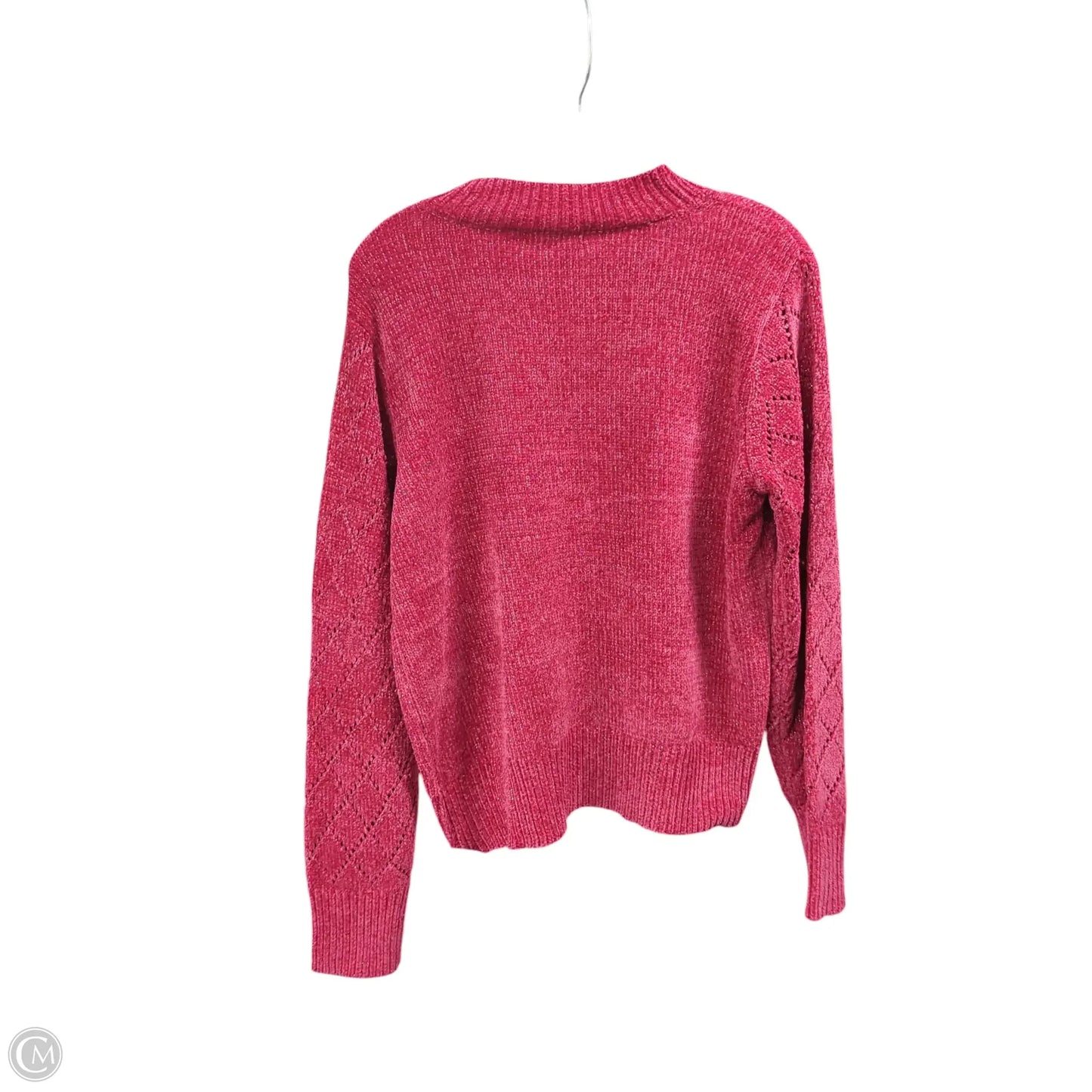 Sweater By Adrienne Vittadini In Pink, Size: L
