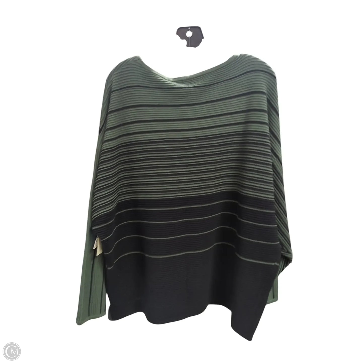 Sweater By T Tahari In Black & Green, Size: 2x
