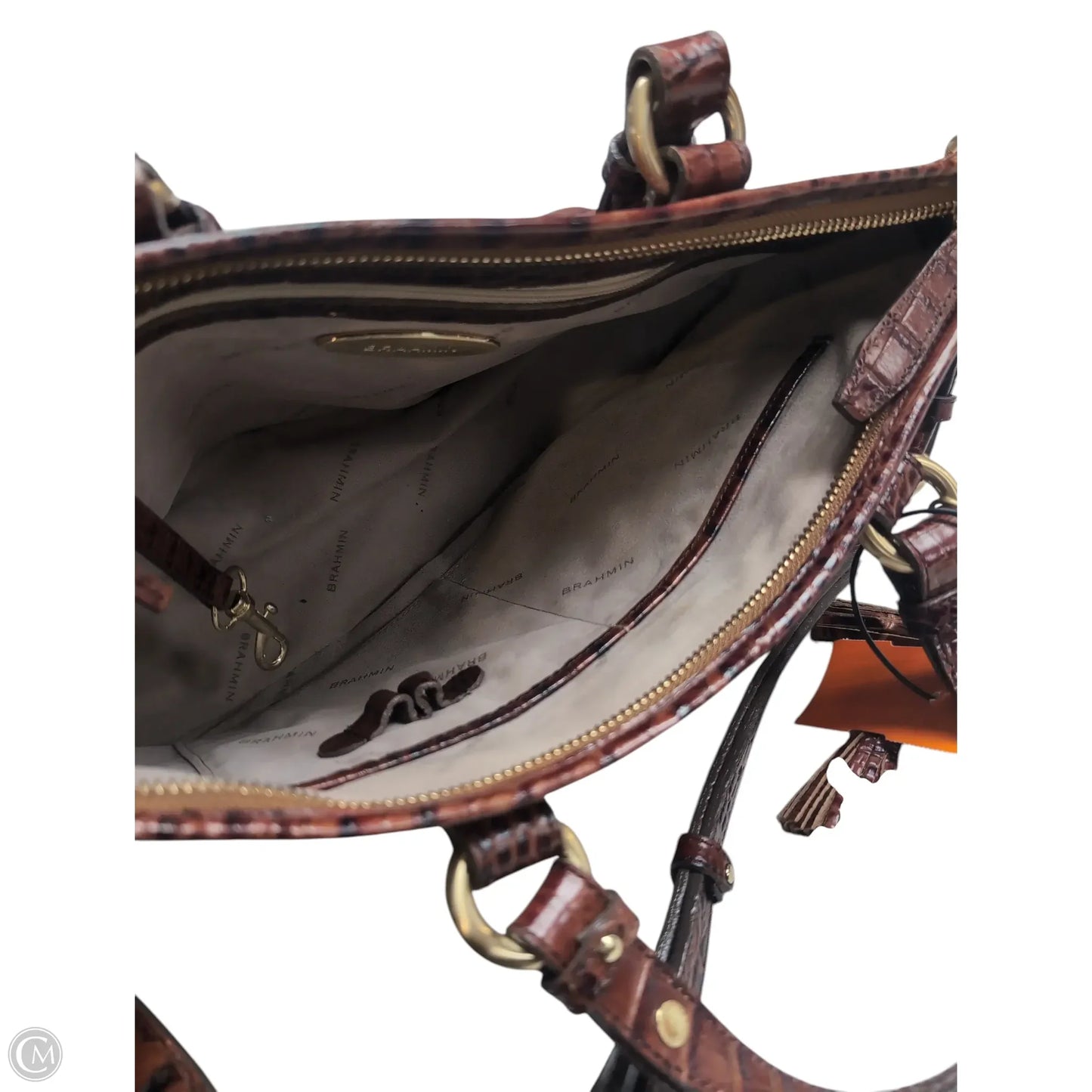 Handbag Designer By Brahmin, Size: Medium