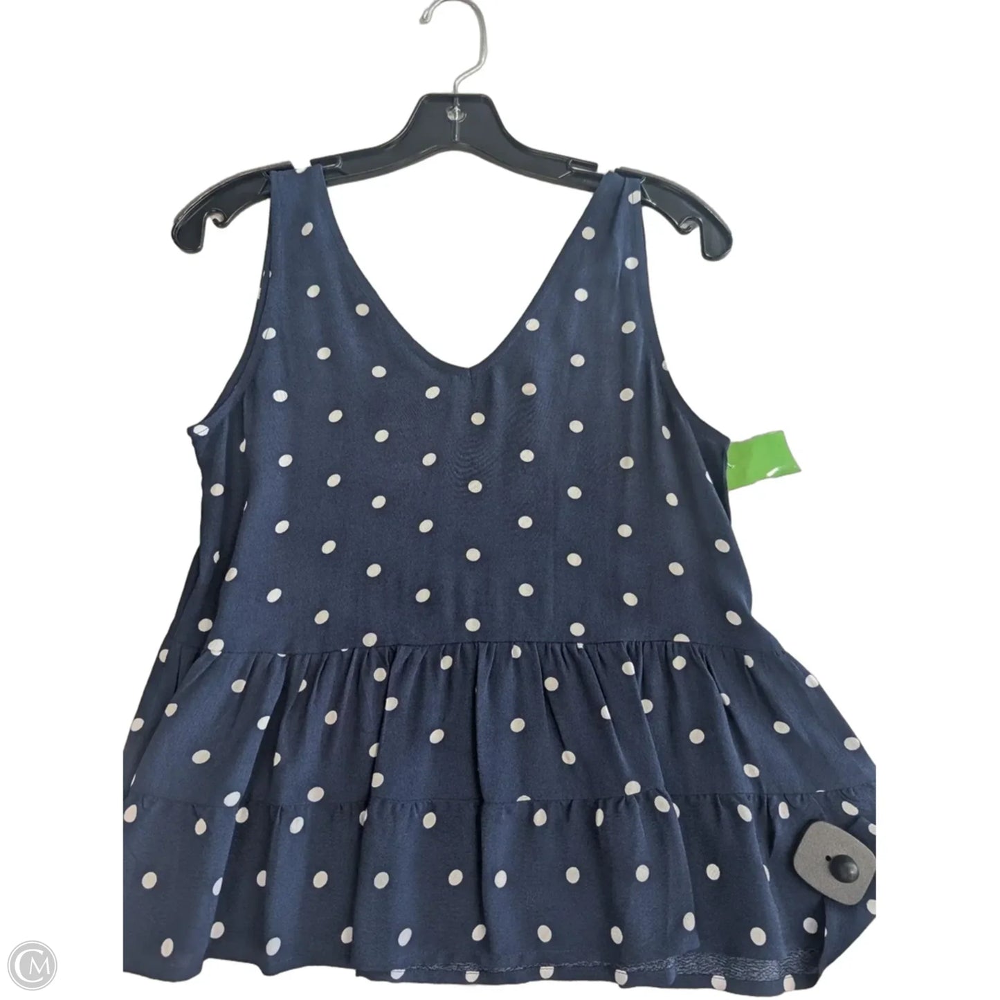 Top Sleeveless By Loft In Polkadot Pattern, Size: Xsp