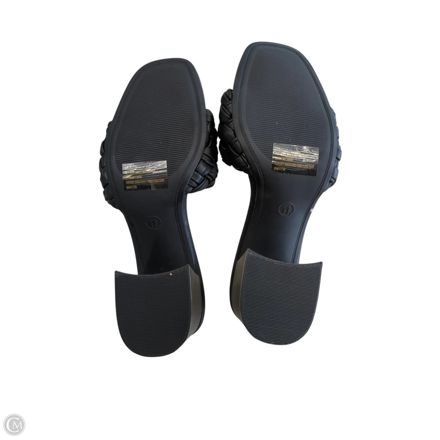 Sandals Heels Block By A New Day In Black, Size: 11