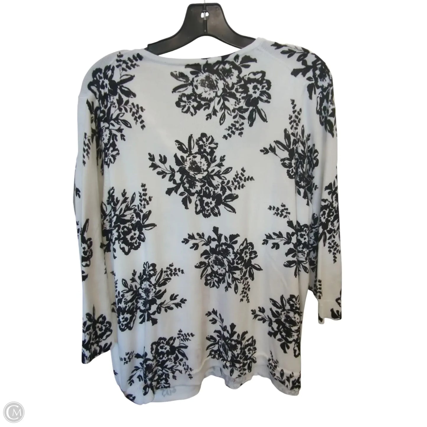 Cardigan By Croft And Barrow In Black & White, Size: 1x