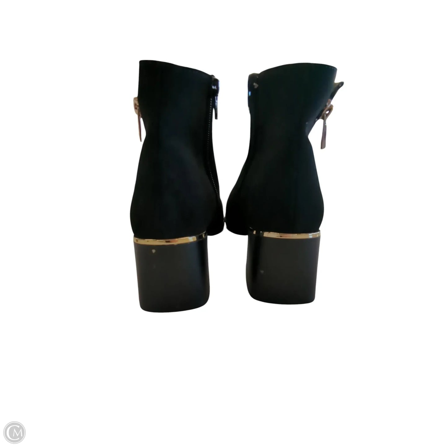 Boots Ankle Heels By Clothes Mentor In Black, Size: 6