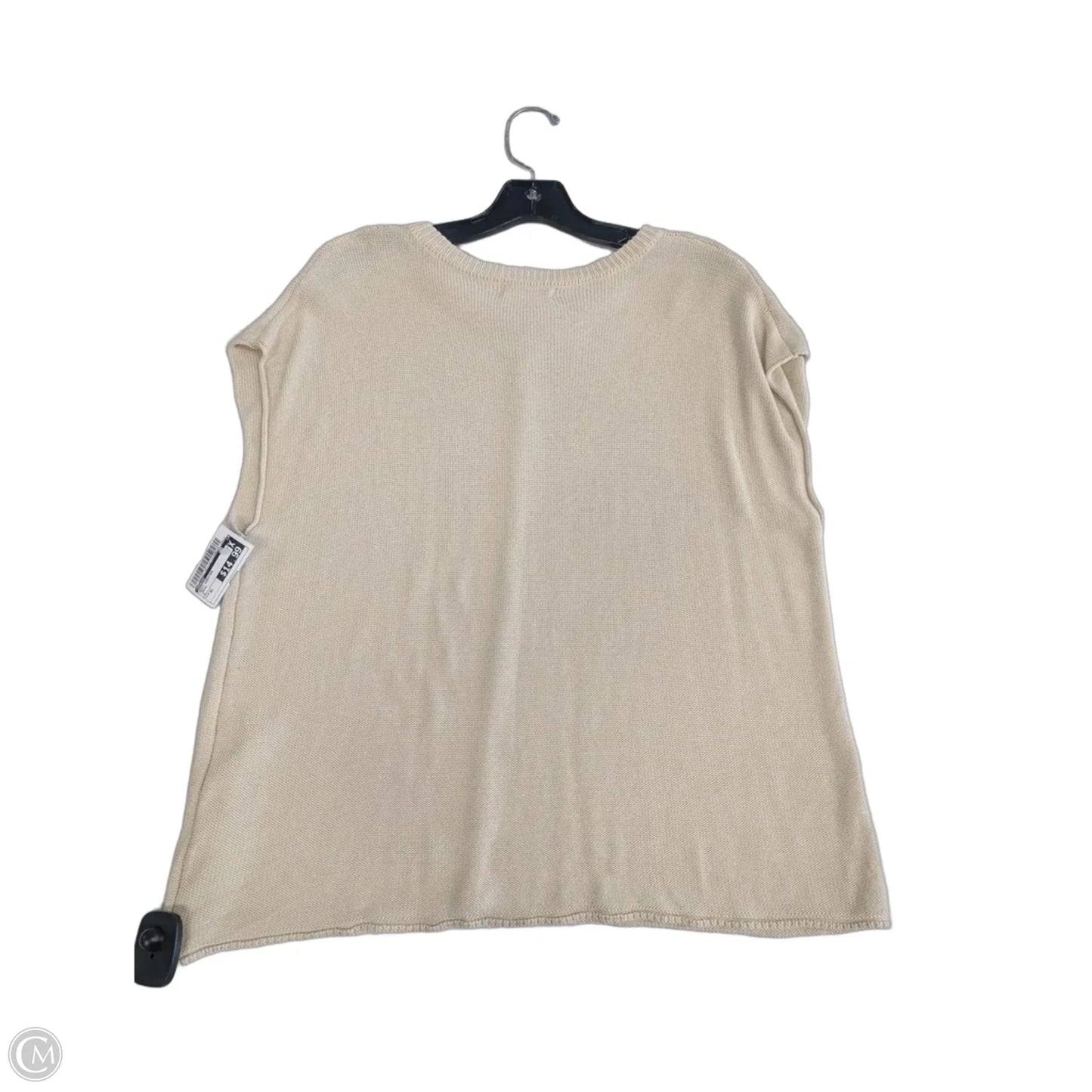 Vest Sweater By Zeagoo In Cream, Size: Xl