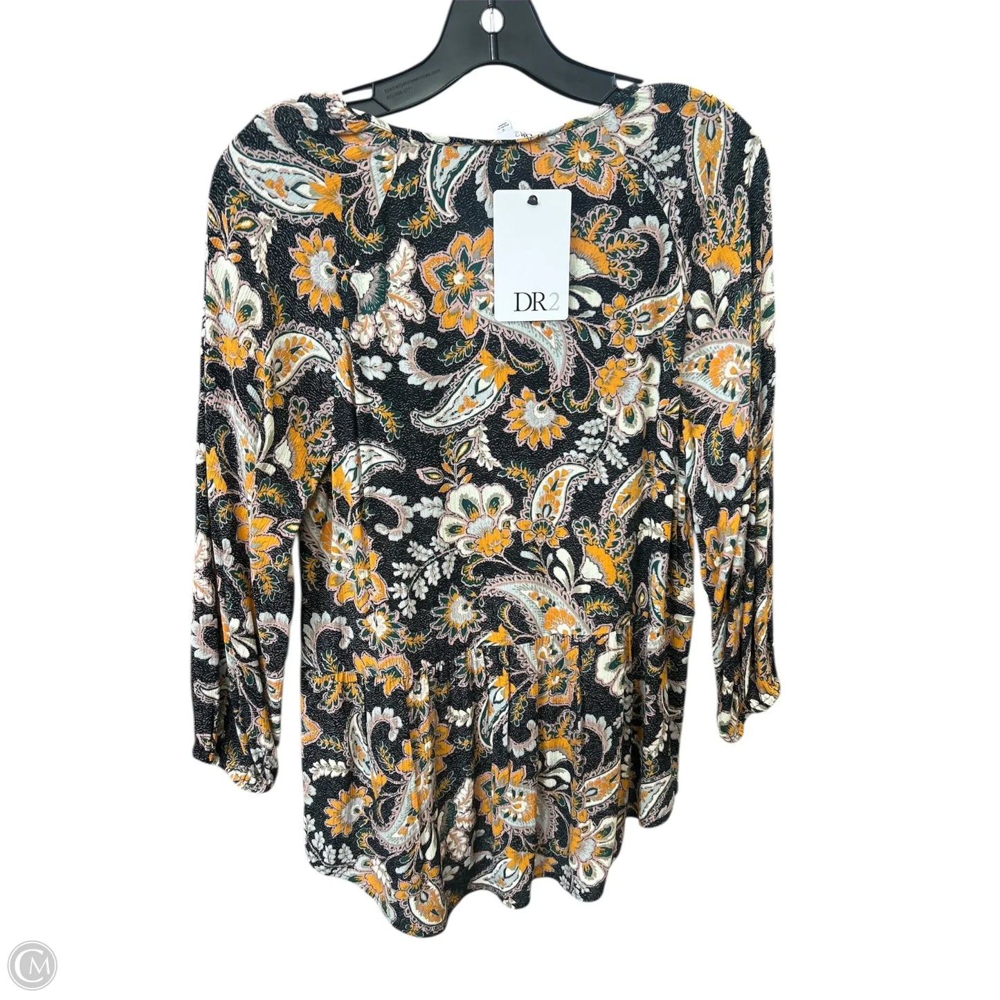 Top Long Sleeve By Dr2 In Floral Print, Size: S