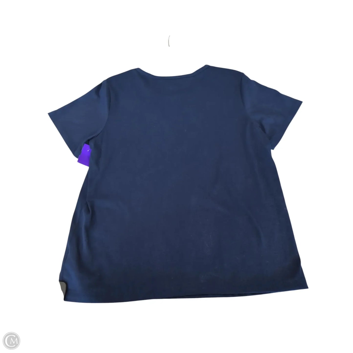 Top Short Sleeve By Gloria Vanderbilt In Blue, Size: M