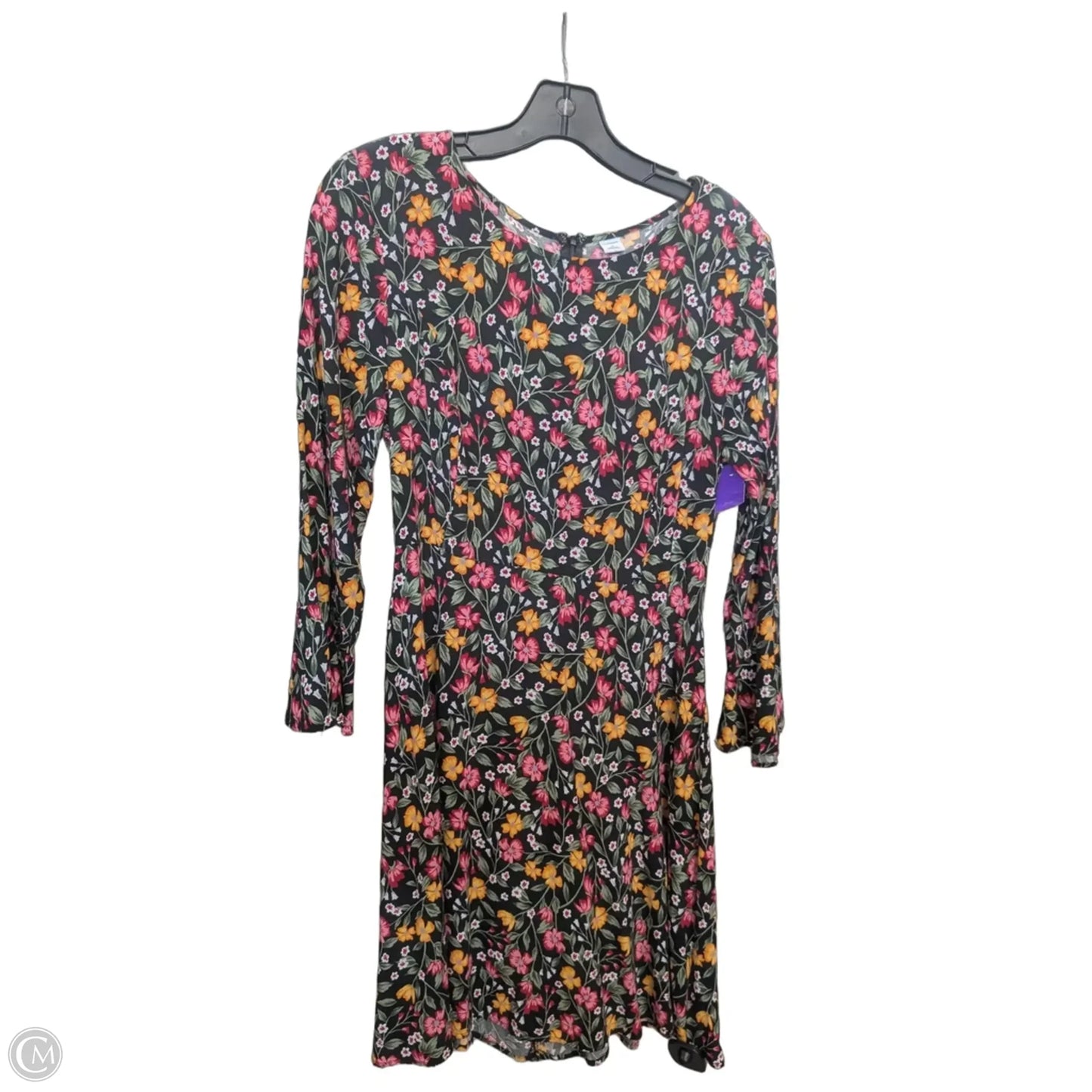 Dress Casual Midi By Old Navy In Floral Print, Size: M