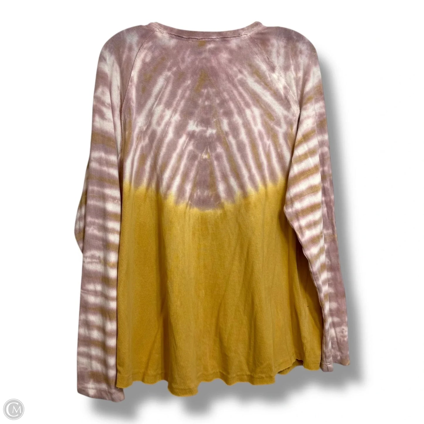 Top Long Sleeve Basic By Easel In Tie Dye Print, Size: S
