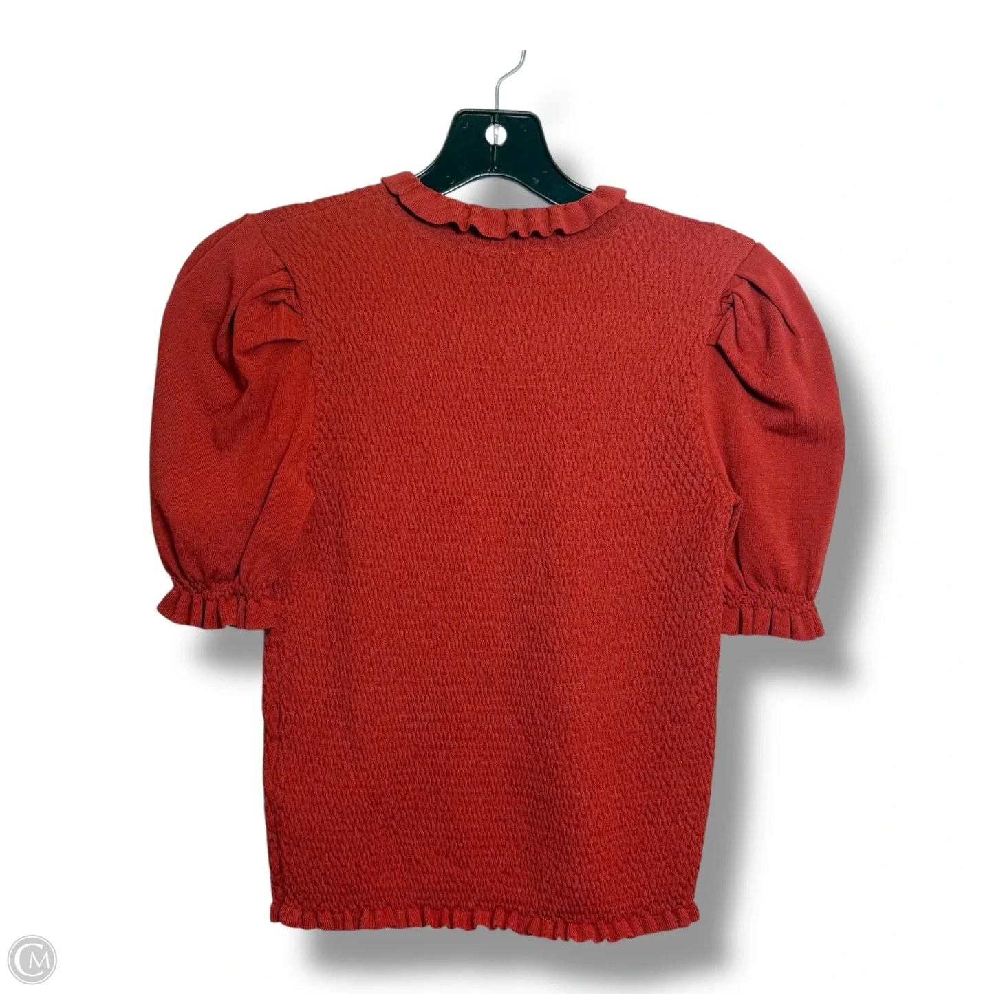 Top Short Sleeve By Catherine Malandrino In Orange, Size: S