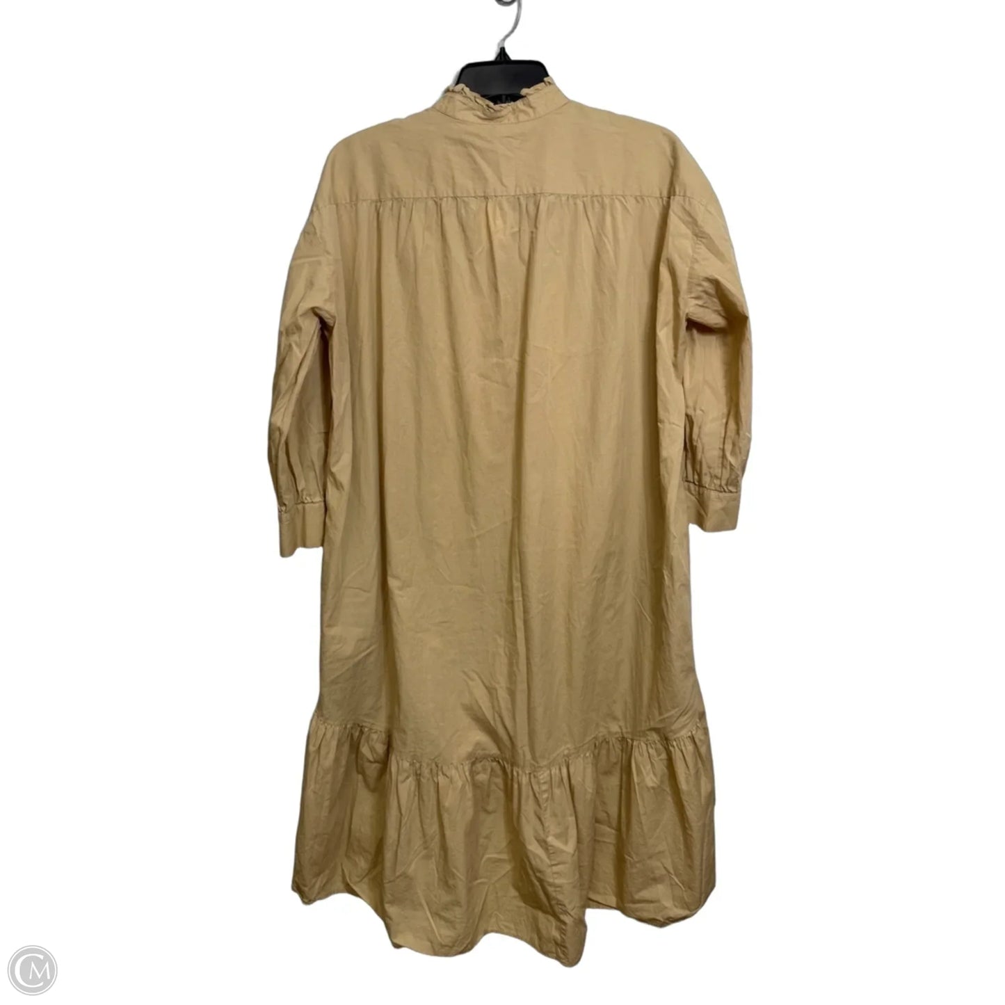 Dress Casual Short By Zara In Tan, Size: Xs