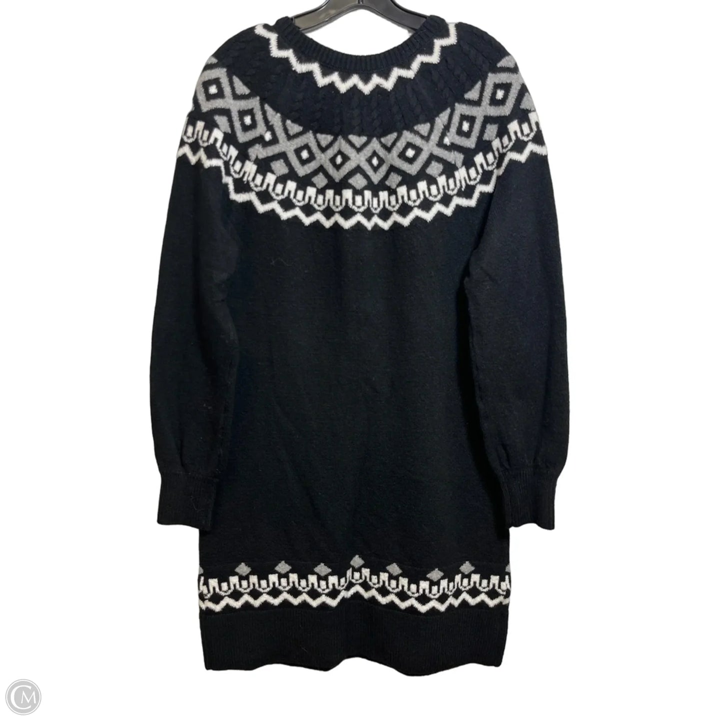 Sweater Dress Casual Short By Loft In Black, Size: S
