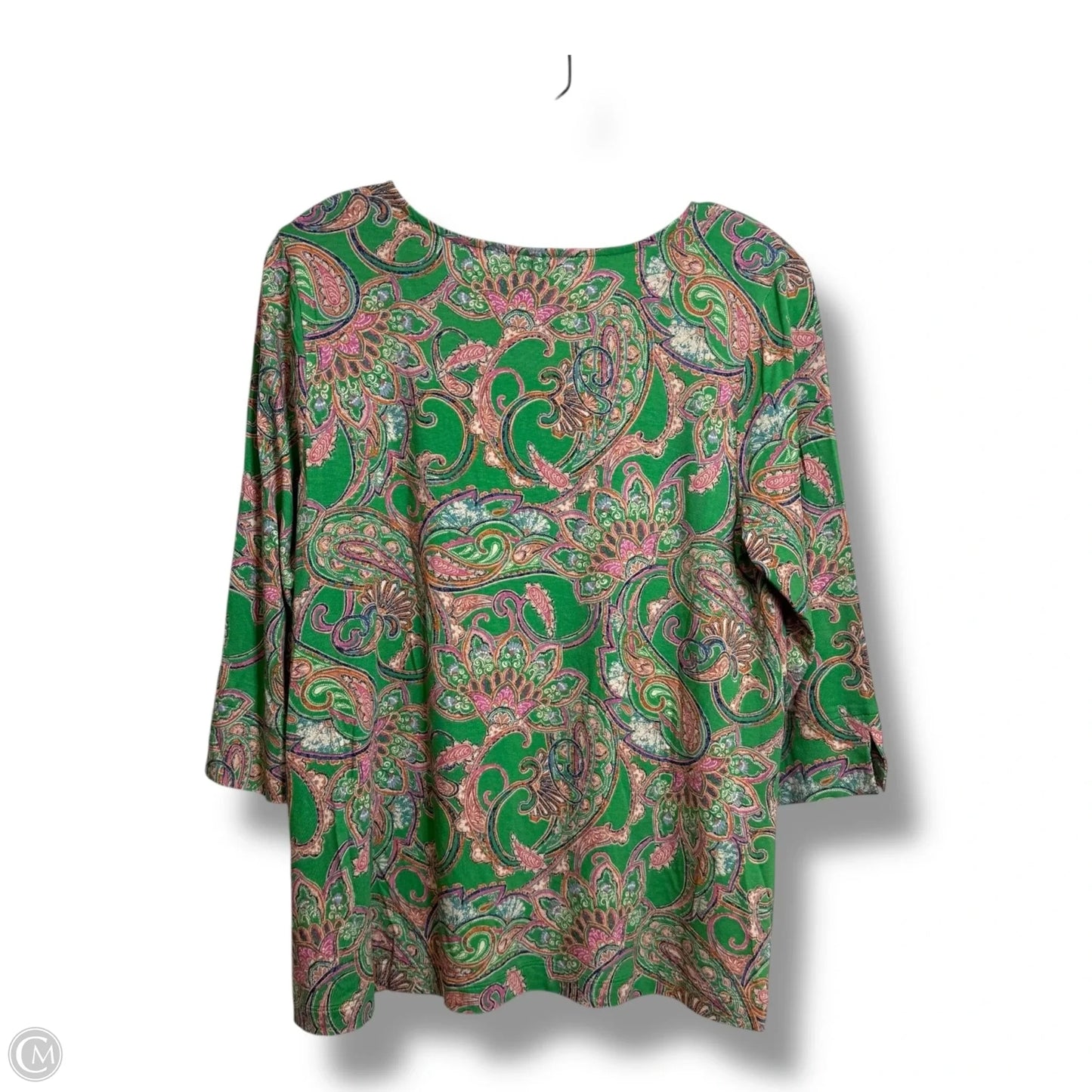Top Long Sleeve By J. Jill In Paisley Print, Size: S