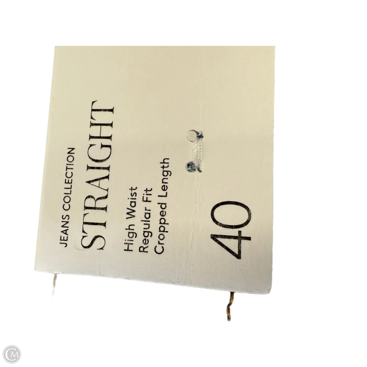 Jeans Straight By Mng In Blue Denim, Size: 8