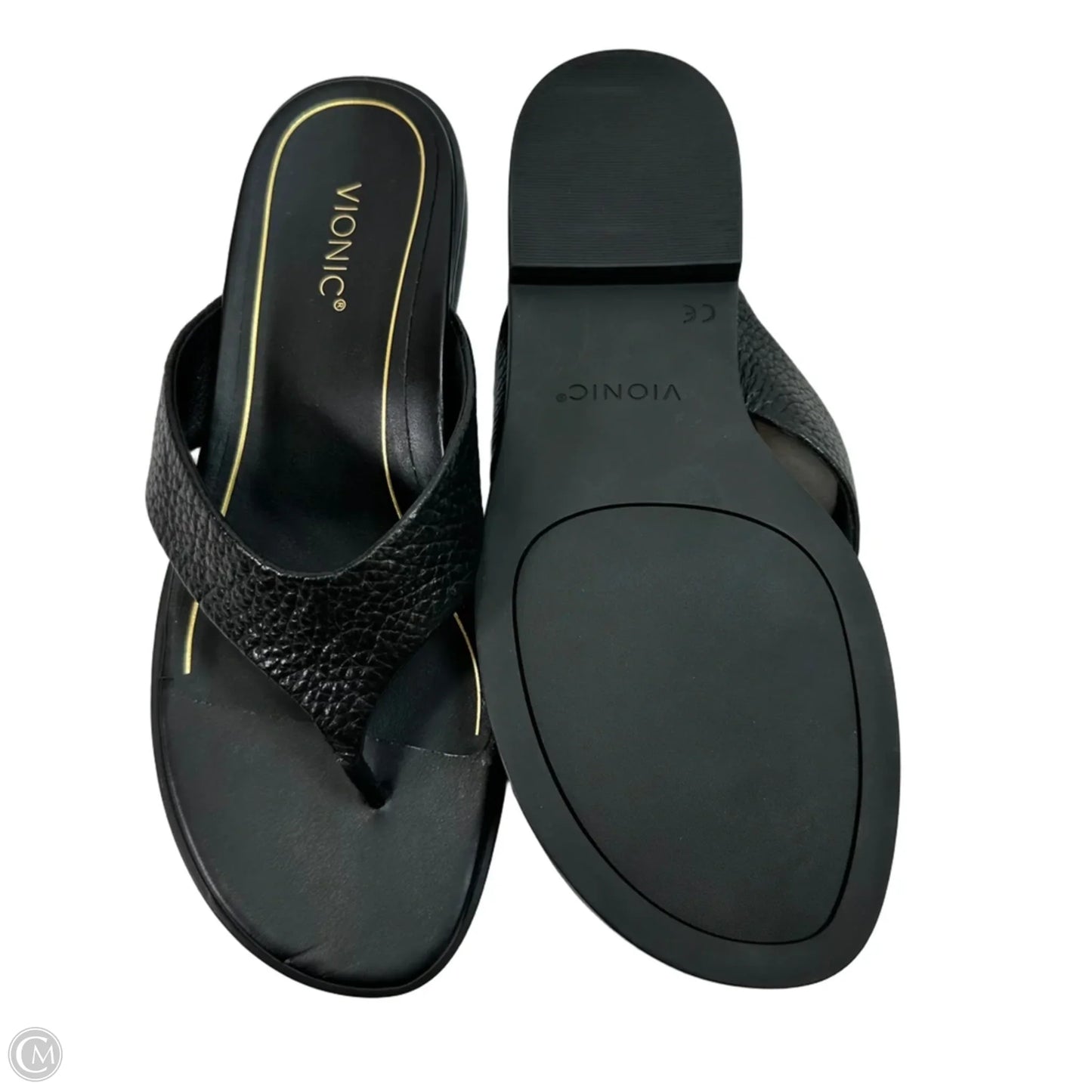 Sandals Flats By Vionic In Black, Size: 8.5
